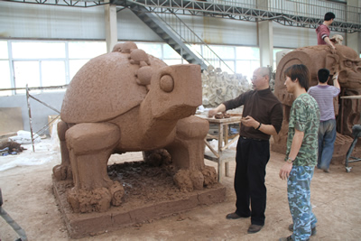 曾成鋼雕塑瑞士展